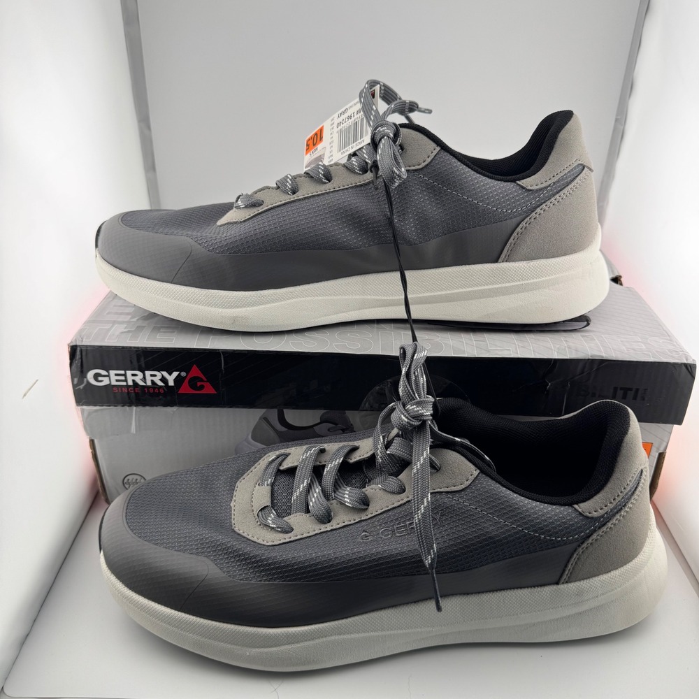 Gerry Creston Sneaker Mens 10.5 Gray NIB 1967240 Athletic Walking Shoes